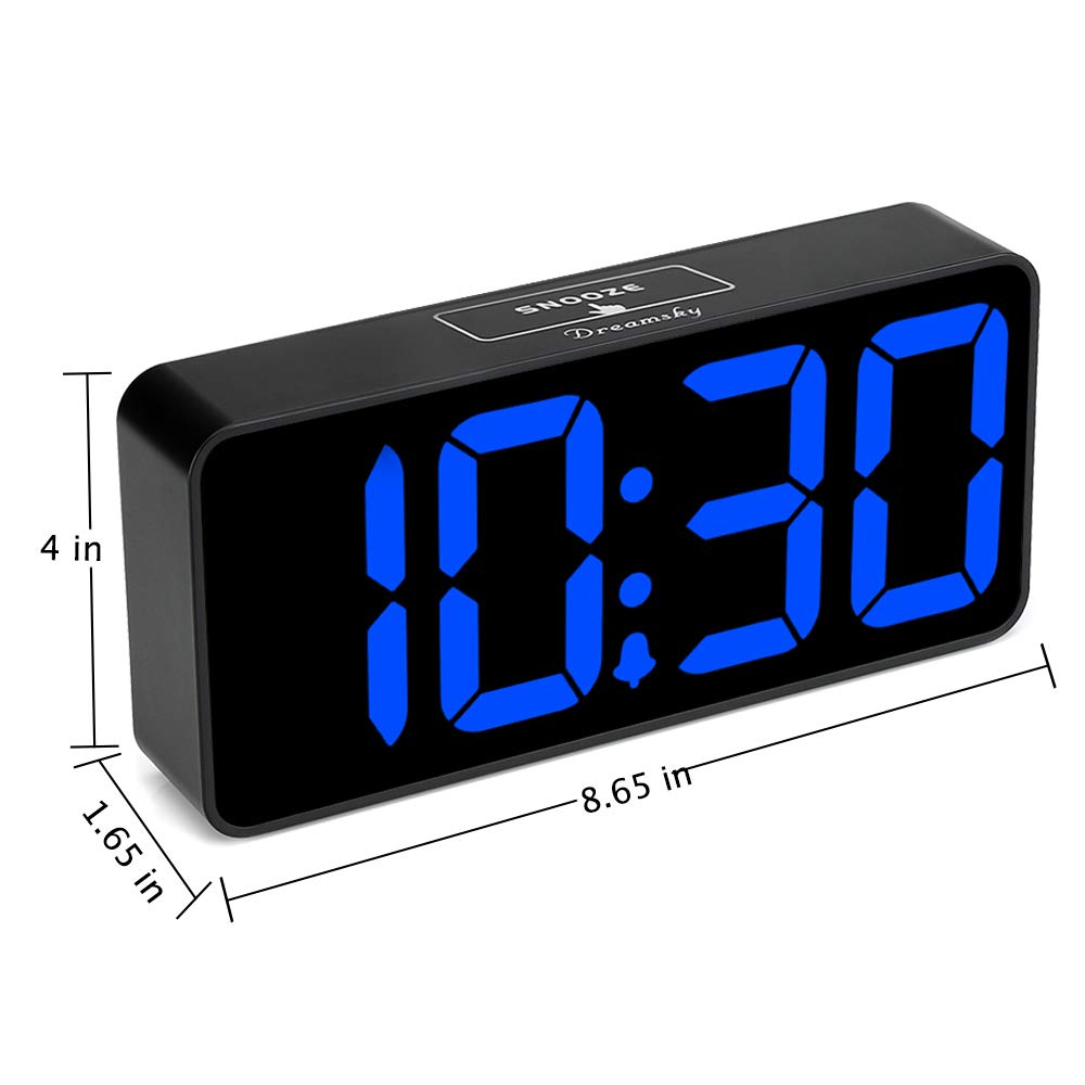 DreamSky bedroom clock provides clear time with a gentle bedside glow.