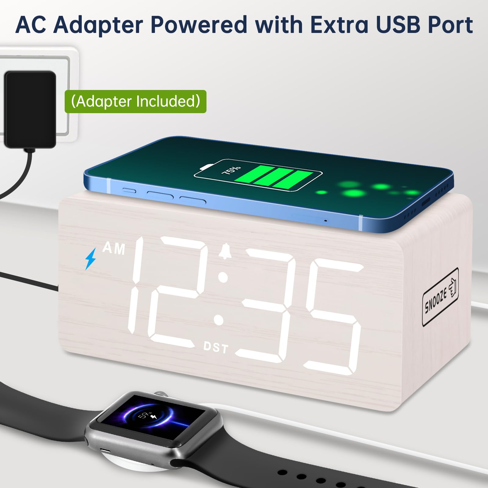 DreamSky five-level brightness dimmer for comfortable nighttime viewing.