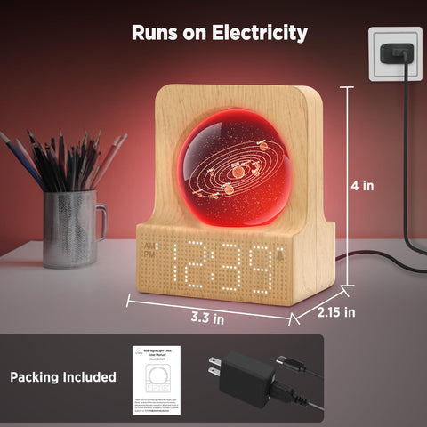 DreamSky compact desk clock doubles as a stylish gift and decor.