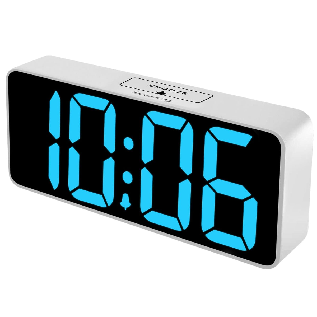 DreamSky large 9-inch display clock with easy-to-read digits.