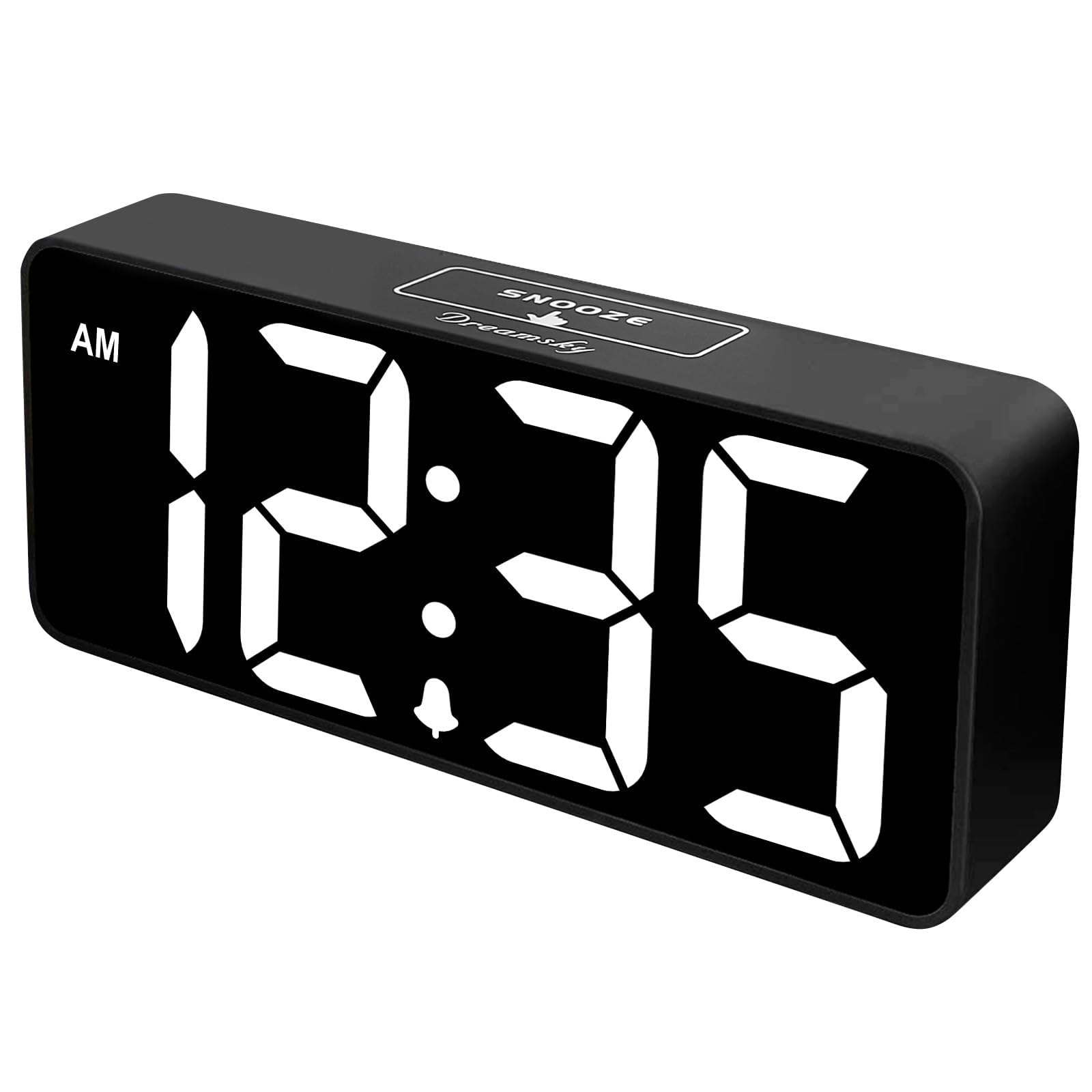 DreamSky 9-inch jumbo display clock offers easy time reading from across the room.