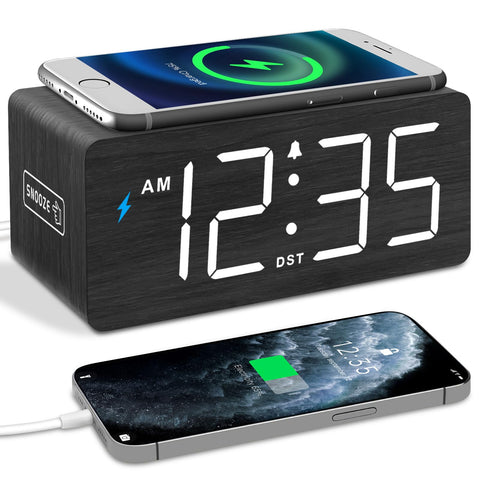 DreamSky nightstand clock with large digits for quick time checks.