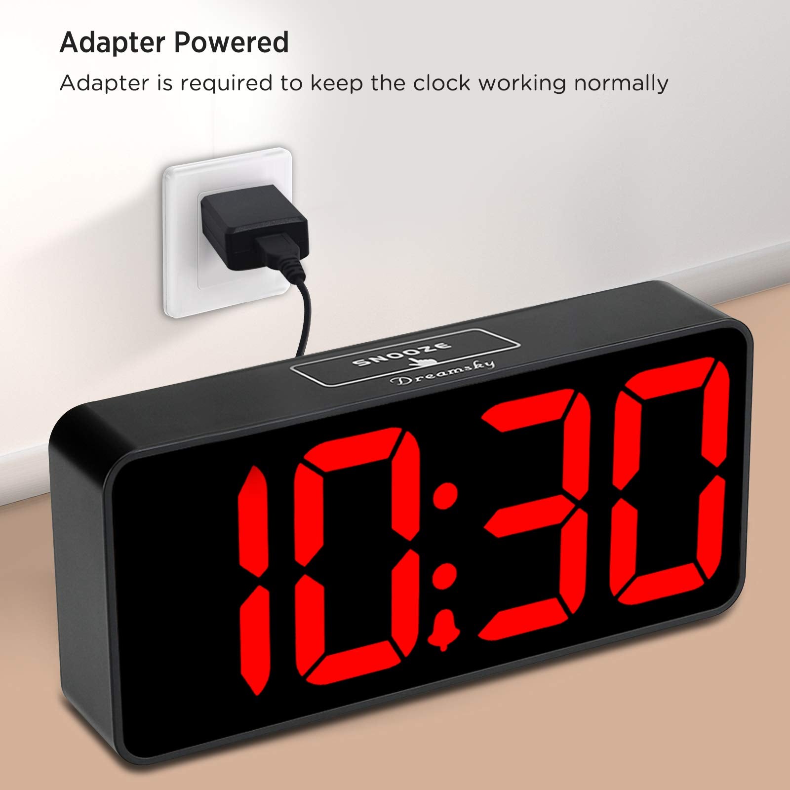DreamSky 9-inch jumbo digits maximize visibility for seniors and visually impaired users.