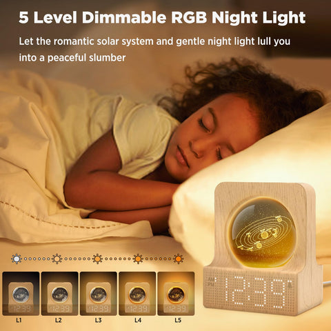 DreamSky rotatable solar system ball adds engaging galaxy decor on desks.