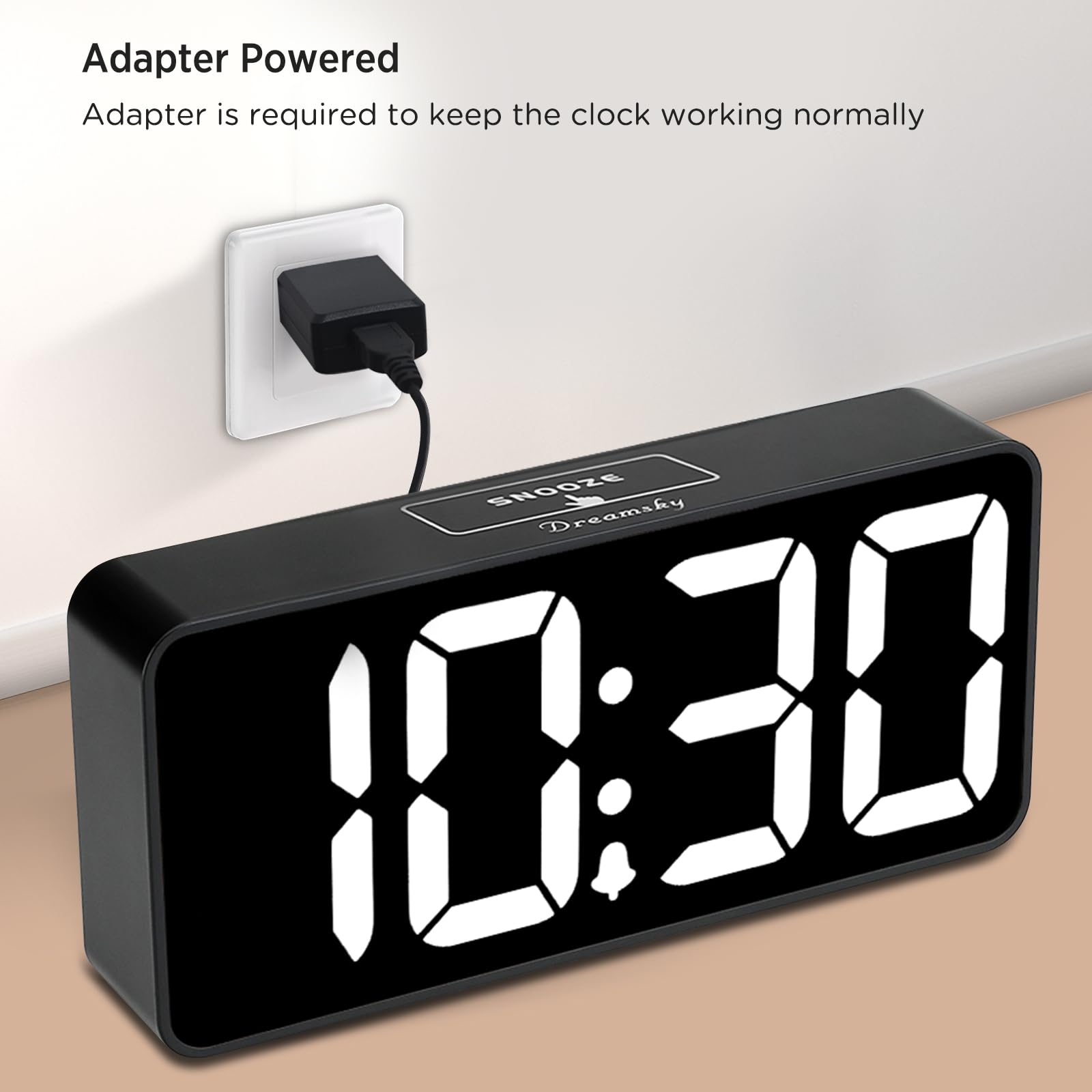 DreamSky smart dimmer adjusts brightness for comfortable day and night viewing.
