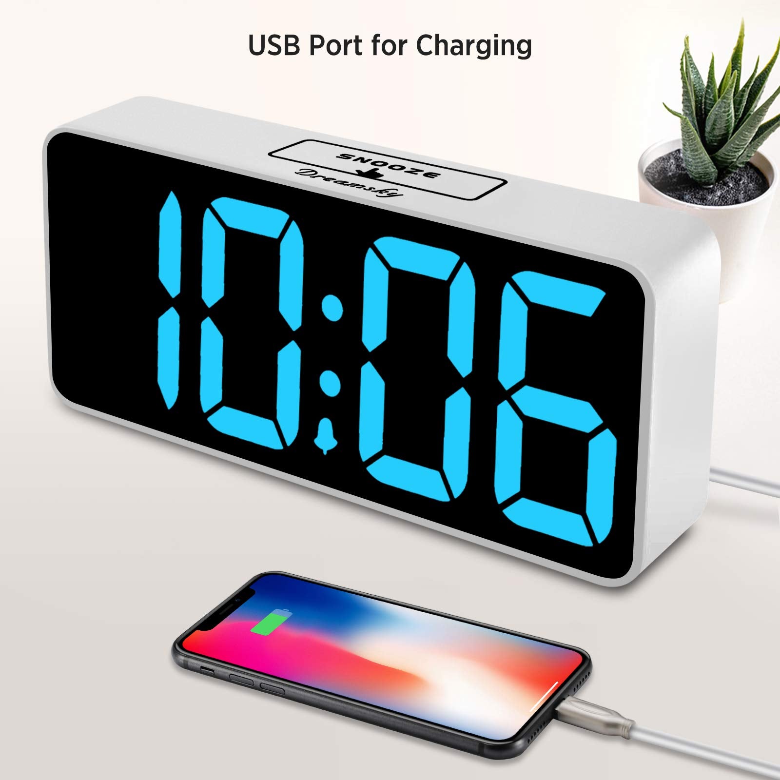 DreamSky USB port lets you charge devices beside the bed.