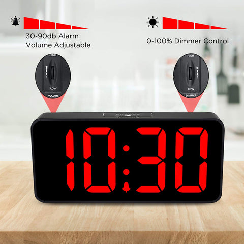 DreamSky USB charging port keeps devices powered on the nightstand.