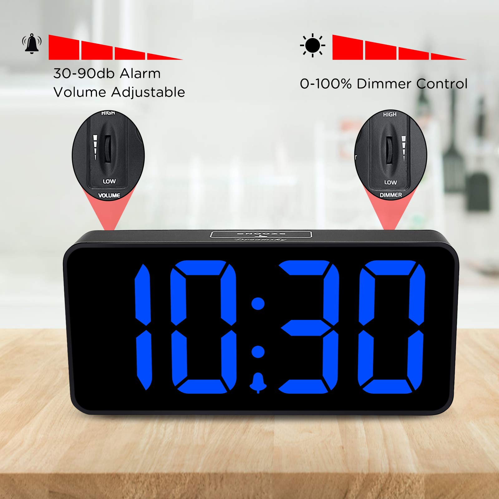 DreamSky USB port keeps bedside devices charged.