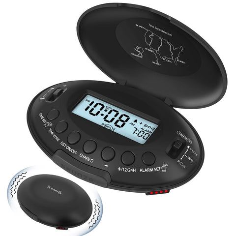 DreamSky vibrating alarm clock under pillow for a reliable wake-up cue