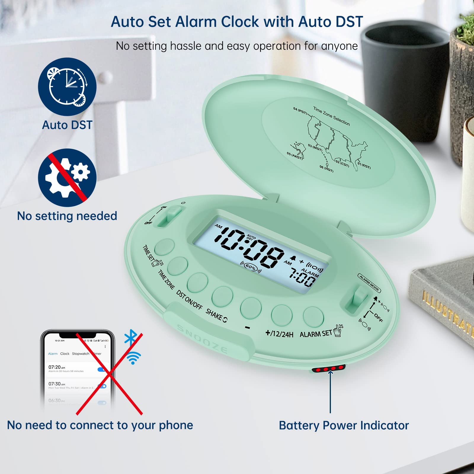DreamSky five level vibration intensity for customizable wake