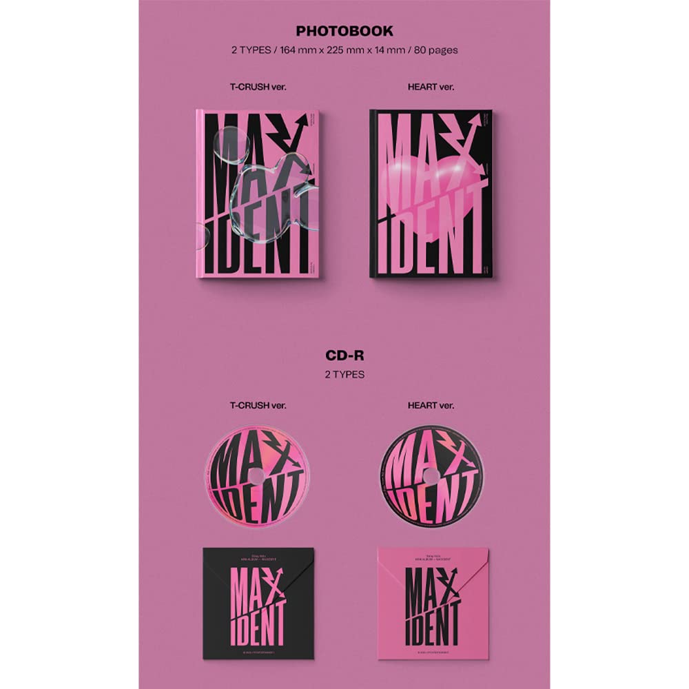 DREAMUS Stray Kids MAXIDENT Heart ver Black CD-R with lyrics for easy listening