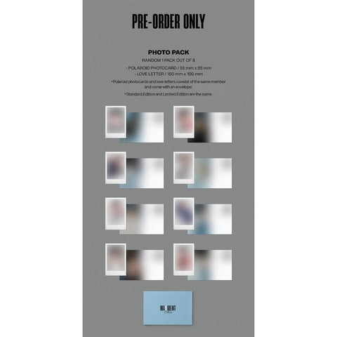 DREAMUS Stray Kids MAXIDENT Heart ver Black folded poster with bold artwork