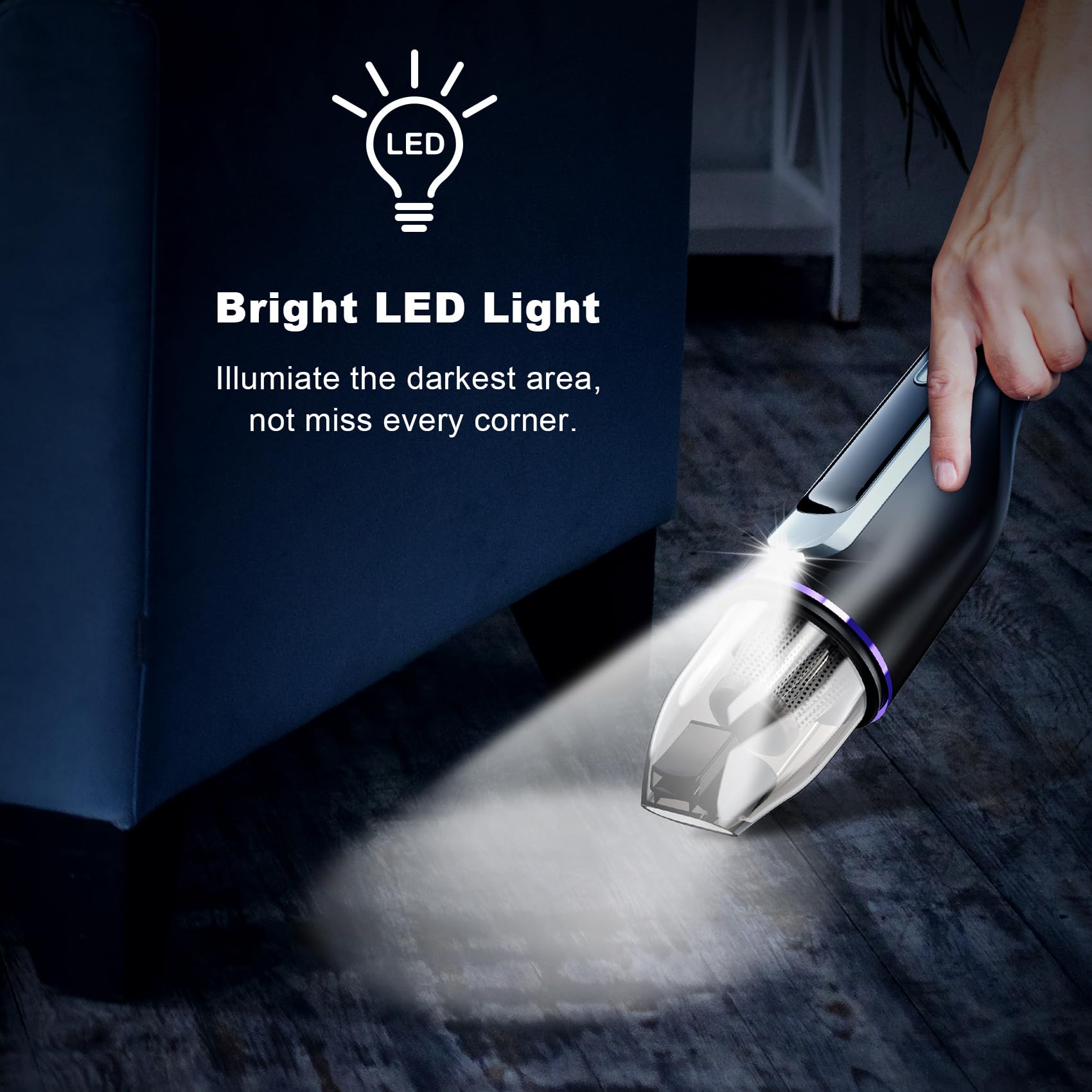 DRECELL quiet cleaning with washable filters reduces noise during use