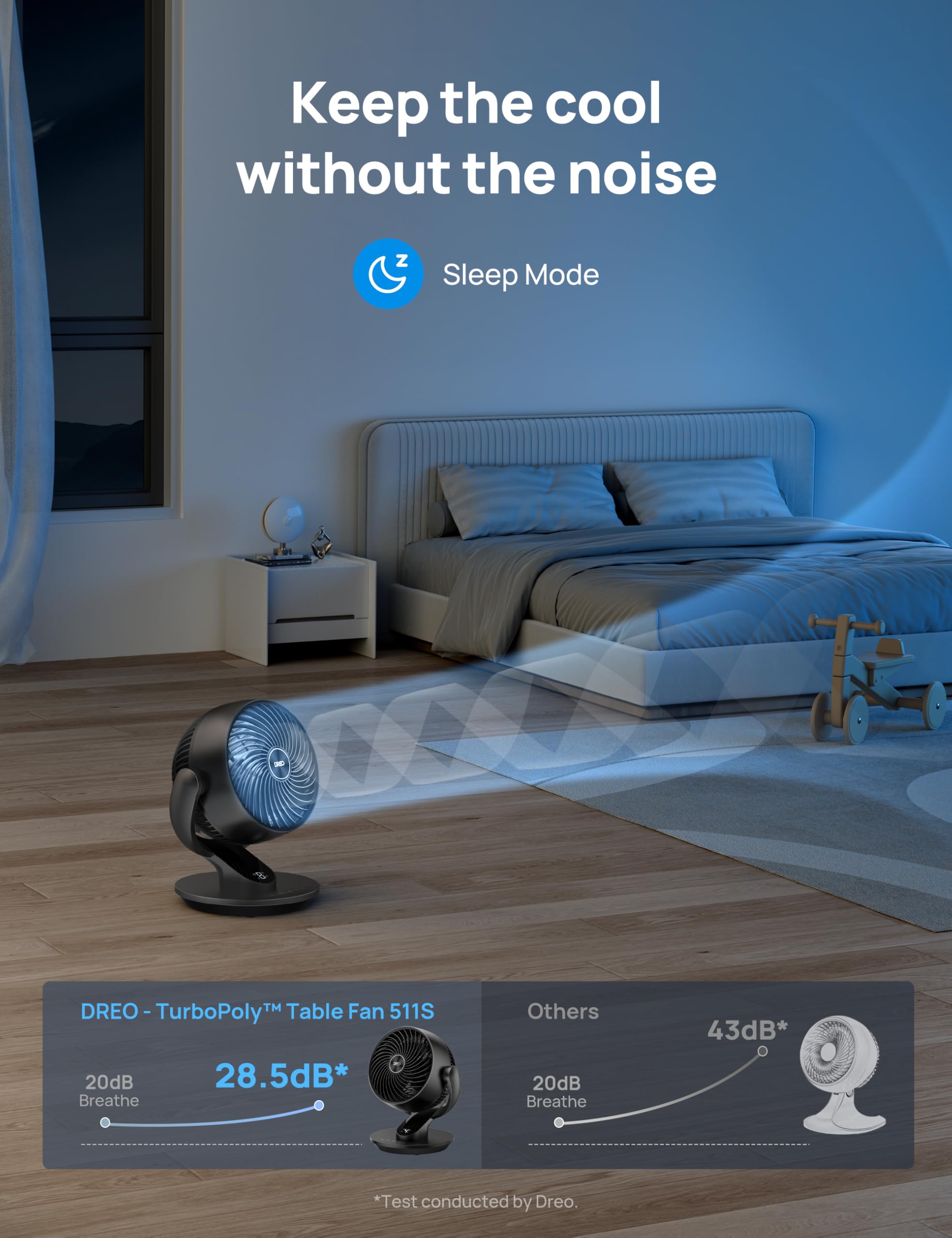 DREO 12-hour timer helps set cooling without constant monitoring.