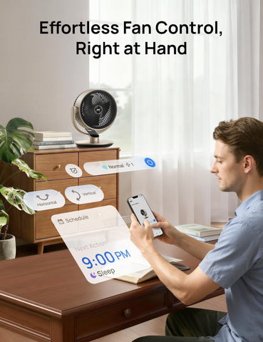 DREO 12-hour timer display for extended planning of comfort.