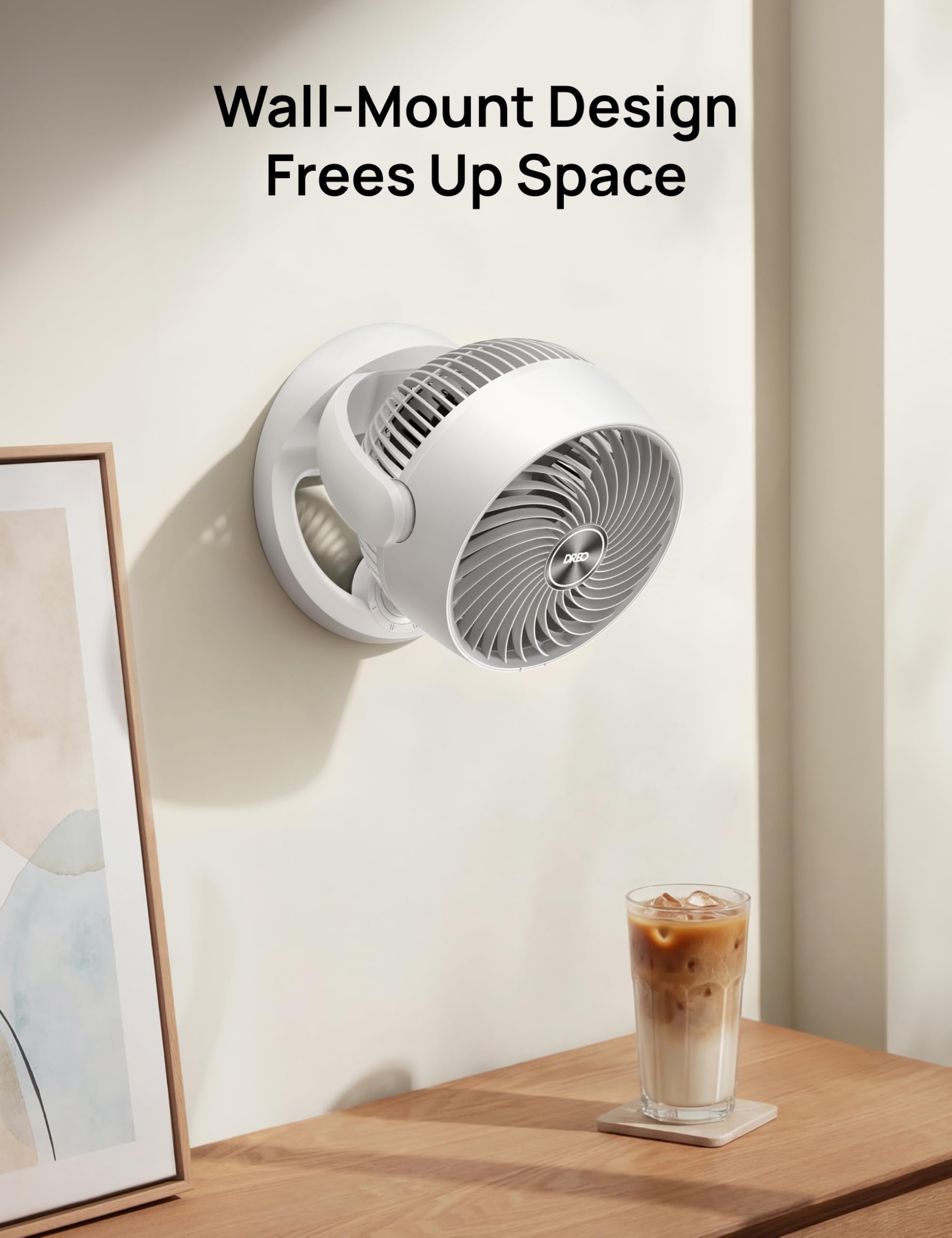 Dreo 3-speed knob control offers customizable comfort.