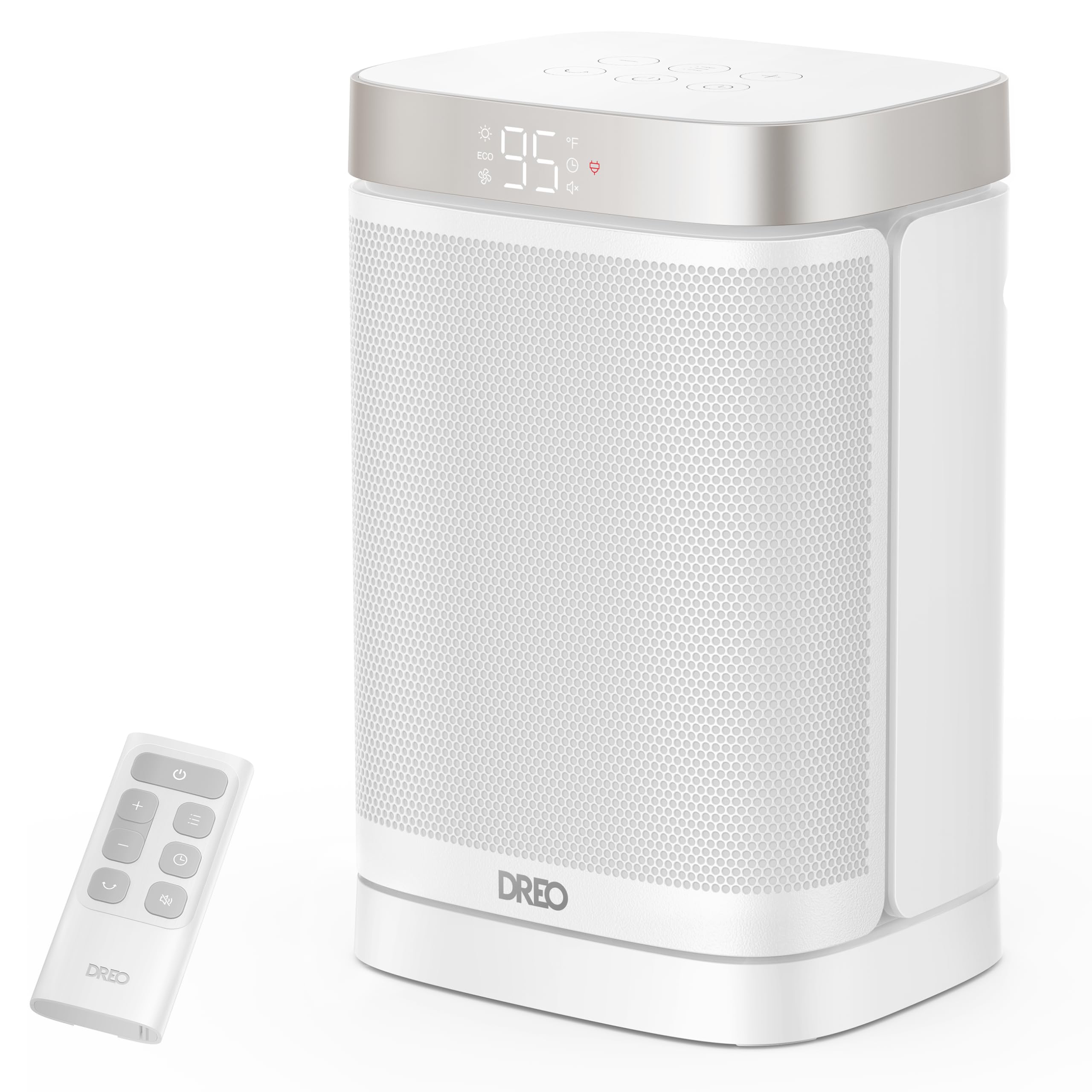 DREO Atom One remote control enables easy temperature adjustments for comfort