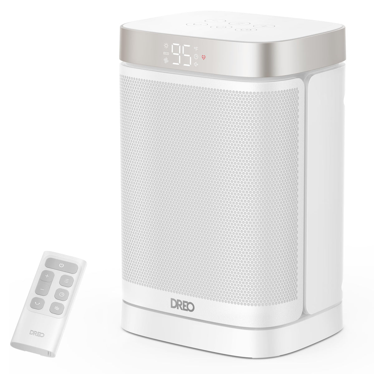 DREO Atom One remote control enables easy temperature adjustments for comfort