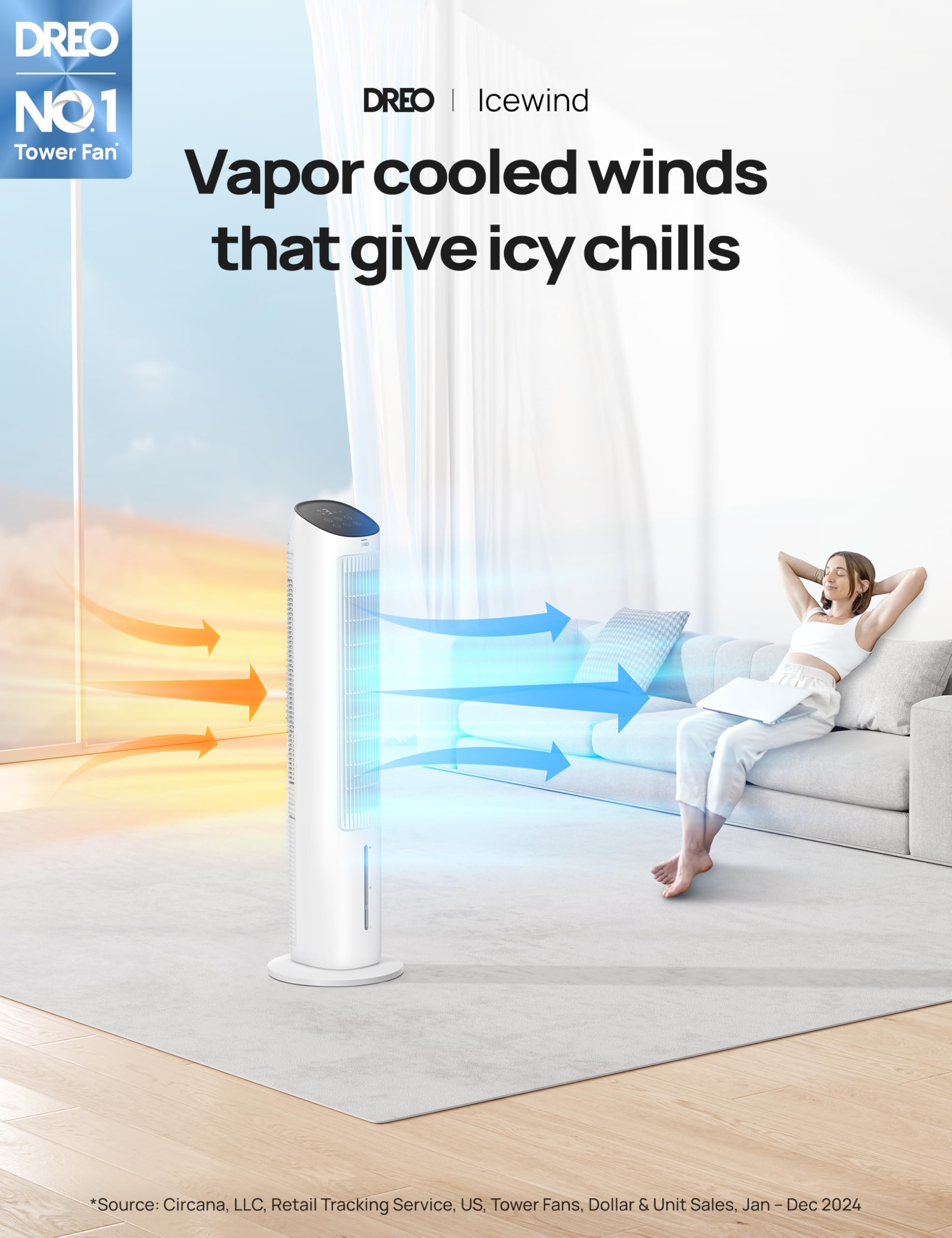 DREO cooling pads provide refreshing evaporative cooling in hot spaces.