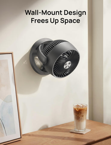 Dreo desk fan whole-room circulation supports AC/heater efficiency