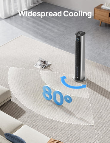 DREO easy cleaning design shows accessible components for maintenance