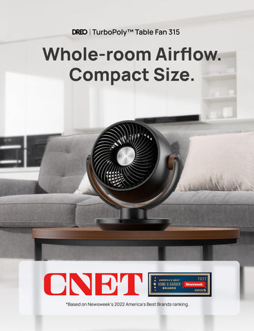 DREO fan reaches up to 65 feet for whole‑room cooling