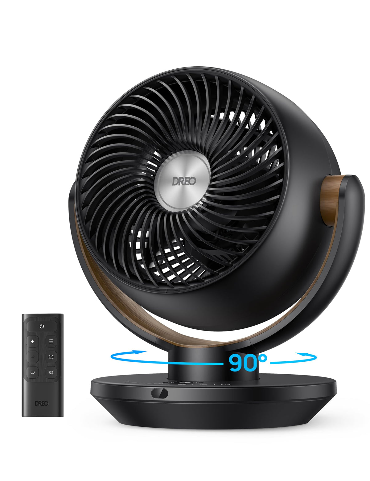 DREO 11-inch desk fan with remote for easy room cooling