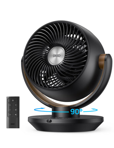 DREO 11-inch desk fan with remote for easy room cooling
