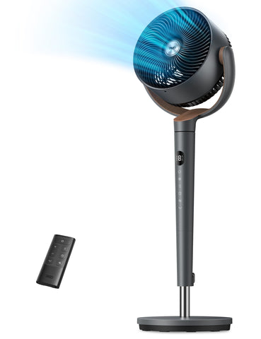 DREO fan bedroom tilt 120-degree manual vertical for targeted airflow.