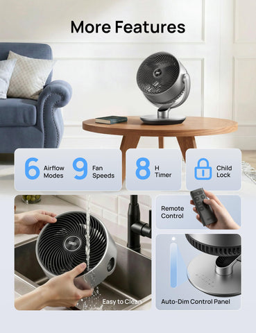 Dreo DR-HAF004S 12-hour timer supports automatic scheduling