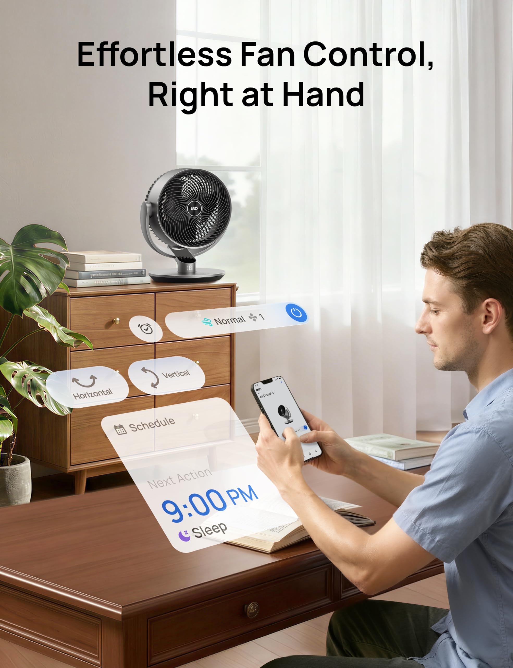 Dreo DR-HAF004S smart control app shows versatile convenience