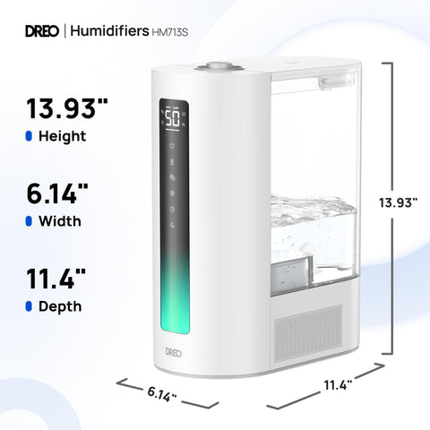 DREO HM713S humidifier in room helping balance air moisture