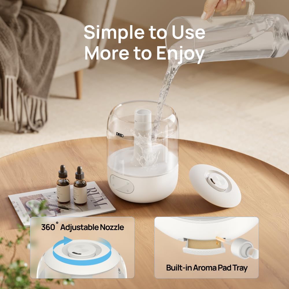 DREO adjustable ambient lighting to customize the setup