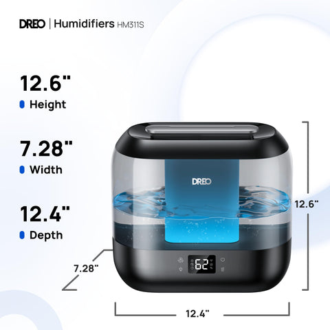 DREO ambient night-light enhances ambiance while humidifying softly.