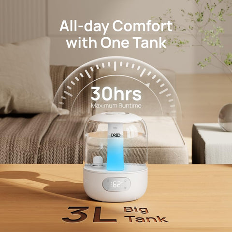DREO humidifier covers up to 300 sq ft for whole-room humidity