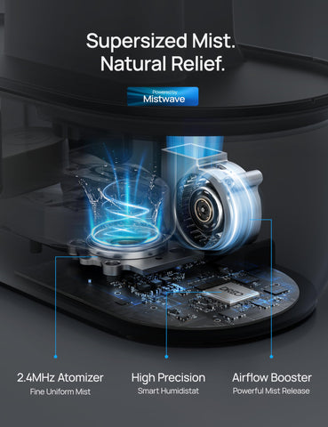 DREO large-room 36h runtime for continuous comfort.