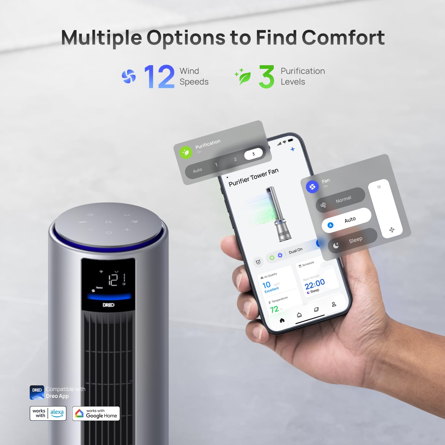 DREO MC710S smart-control app screen for remote control