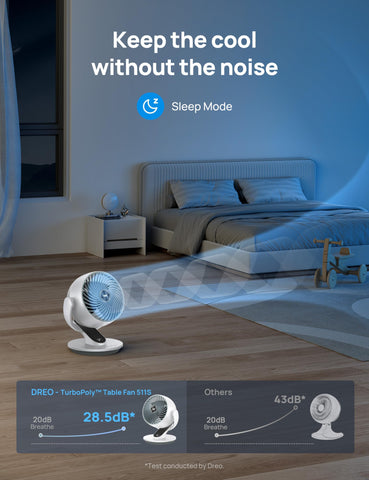 DREO smart fan reaches 70 ft for whole-room air movement.