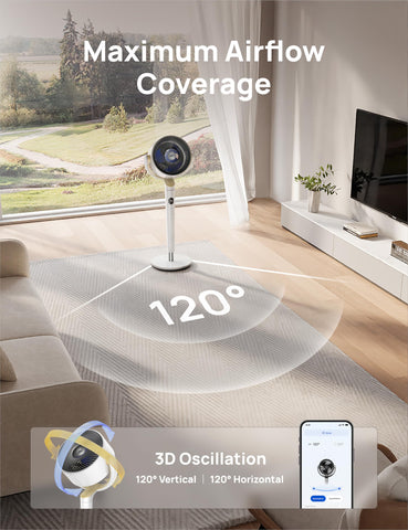 DREO remote Wi-Fi control lets you adjust settings from anywhere.