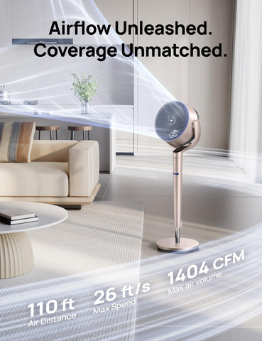 Dreo Smart Fan Wi‑Fi setup image, demonstrating Alexa/Google integration.