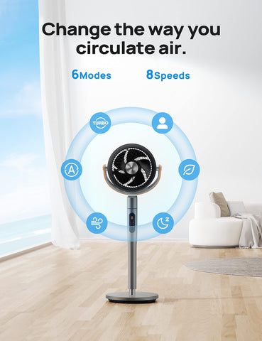 DREO Smart Fan remote control for easy operation from across the room