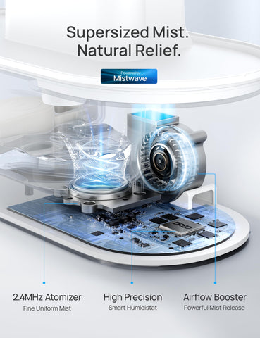 DREO 4L tank enables up to 36-hour unattended humidification