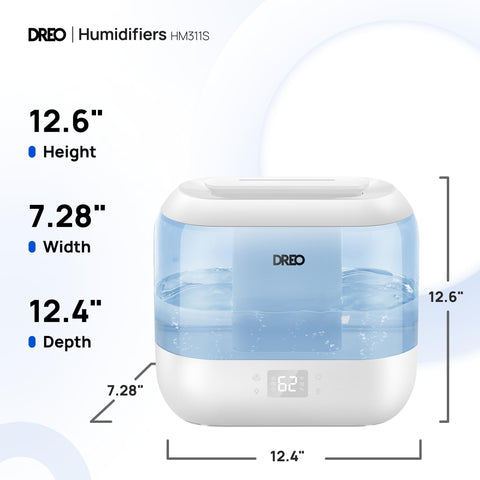 DREO humidifier app screen showing remote control features
