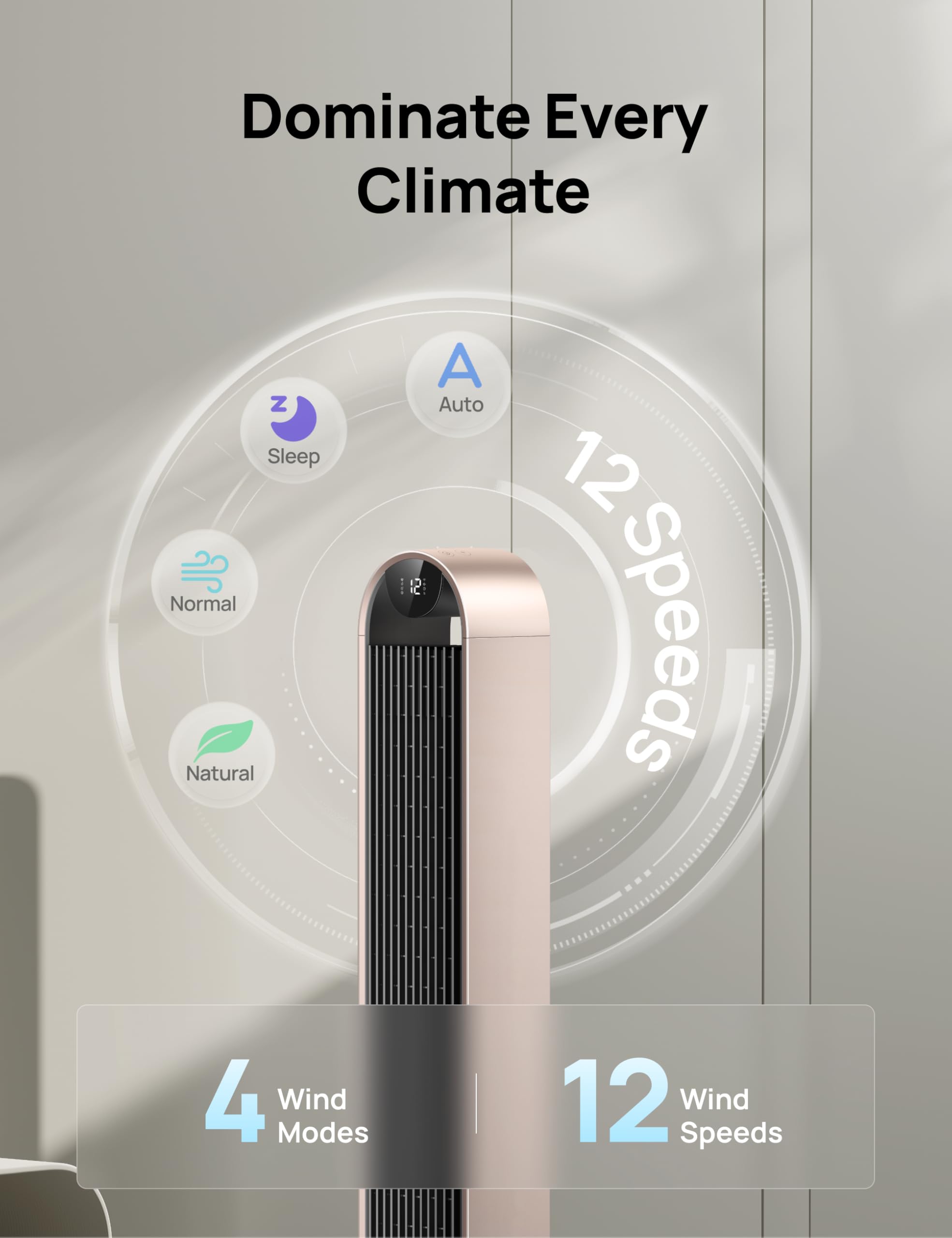 DREO app control interface shown for remote operation