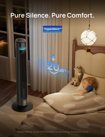 DREO unit offers 12 speeds and 4 modes for tailored comfort.