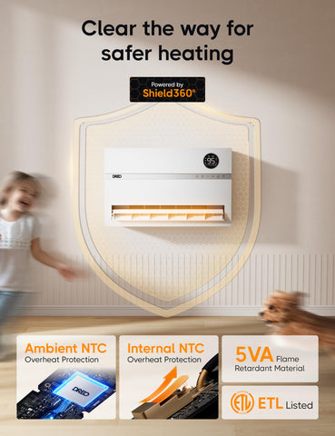Dreo WH719S supports up to 750 sq ft as needed.