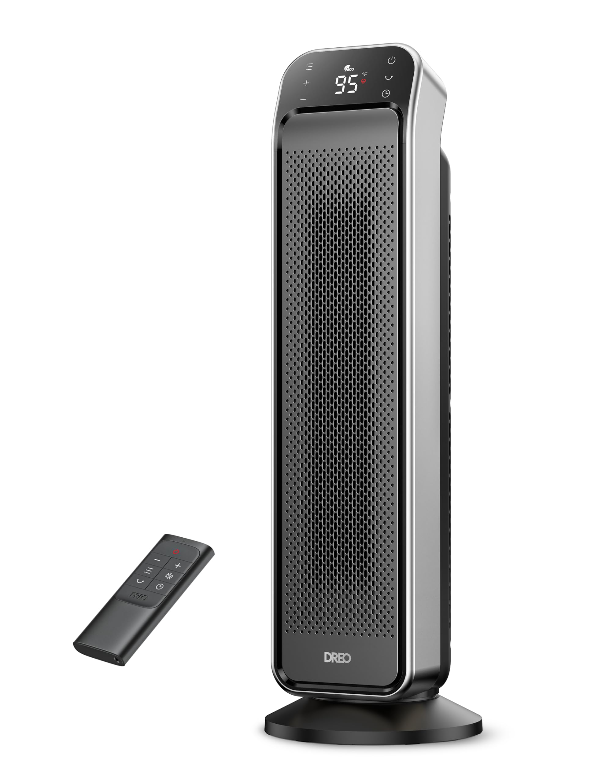 DREO 25-inch space heater heat outlet delivers rapid warmth for large rooms