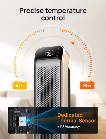 DREO space heater indoor large room coverage ideal for living spaces