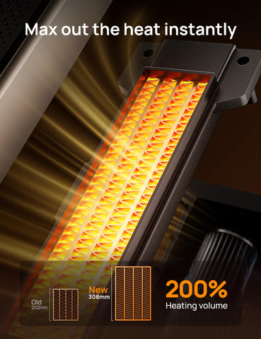 DREO quiet operation space heater runs at about 25 dB for undisturbed sleep