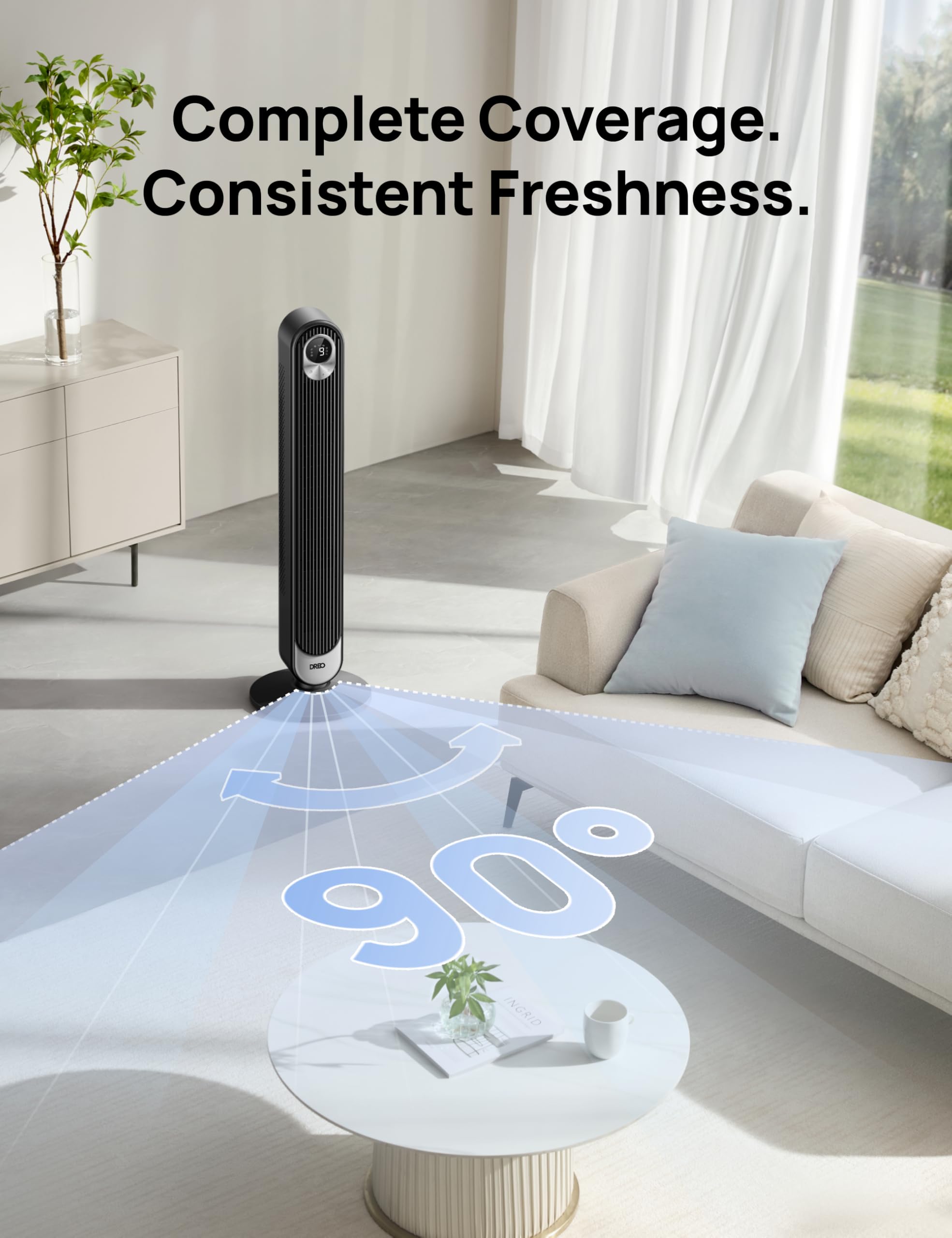 DREO 12-hour timer lets you schedule cooling.